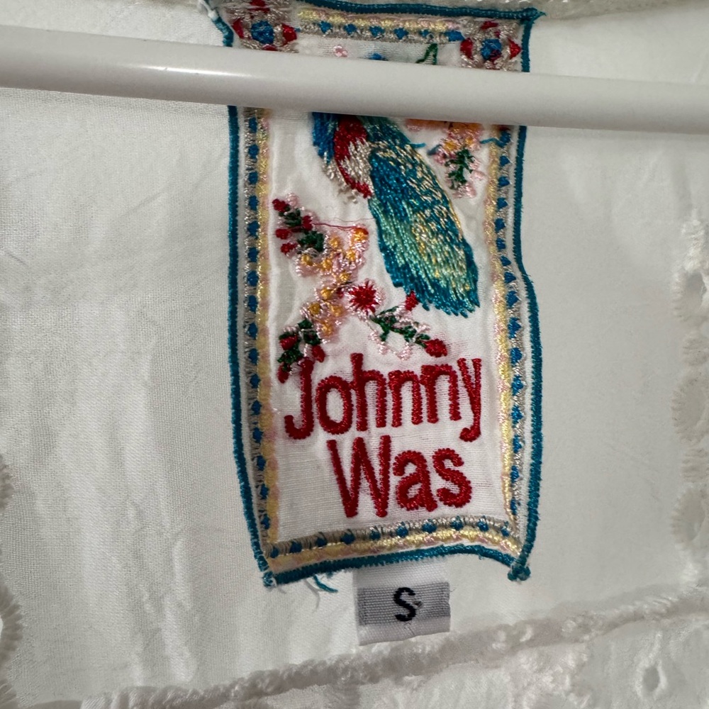 Johnny Was White Lace Tank Top - Picture 2 of 7